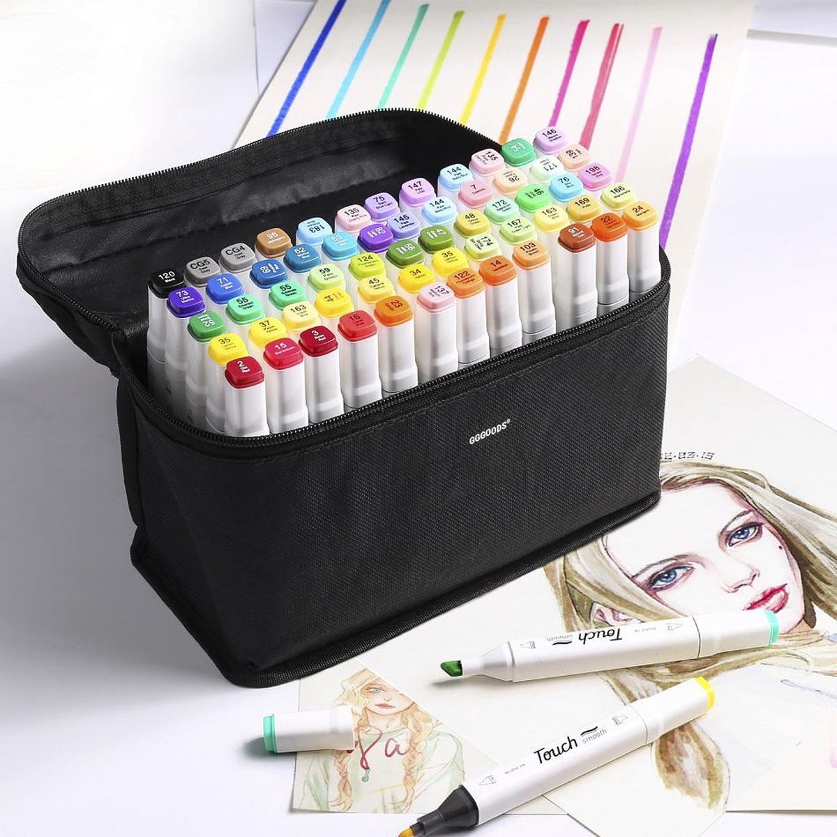 consultant afgunst Destructief Stiften voor volwassenen - stiften kinderen - brush pennen - 80 stuks -  markers -... | bol.com