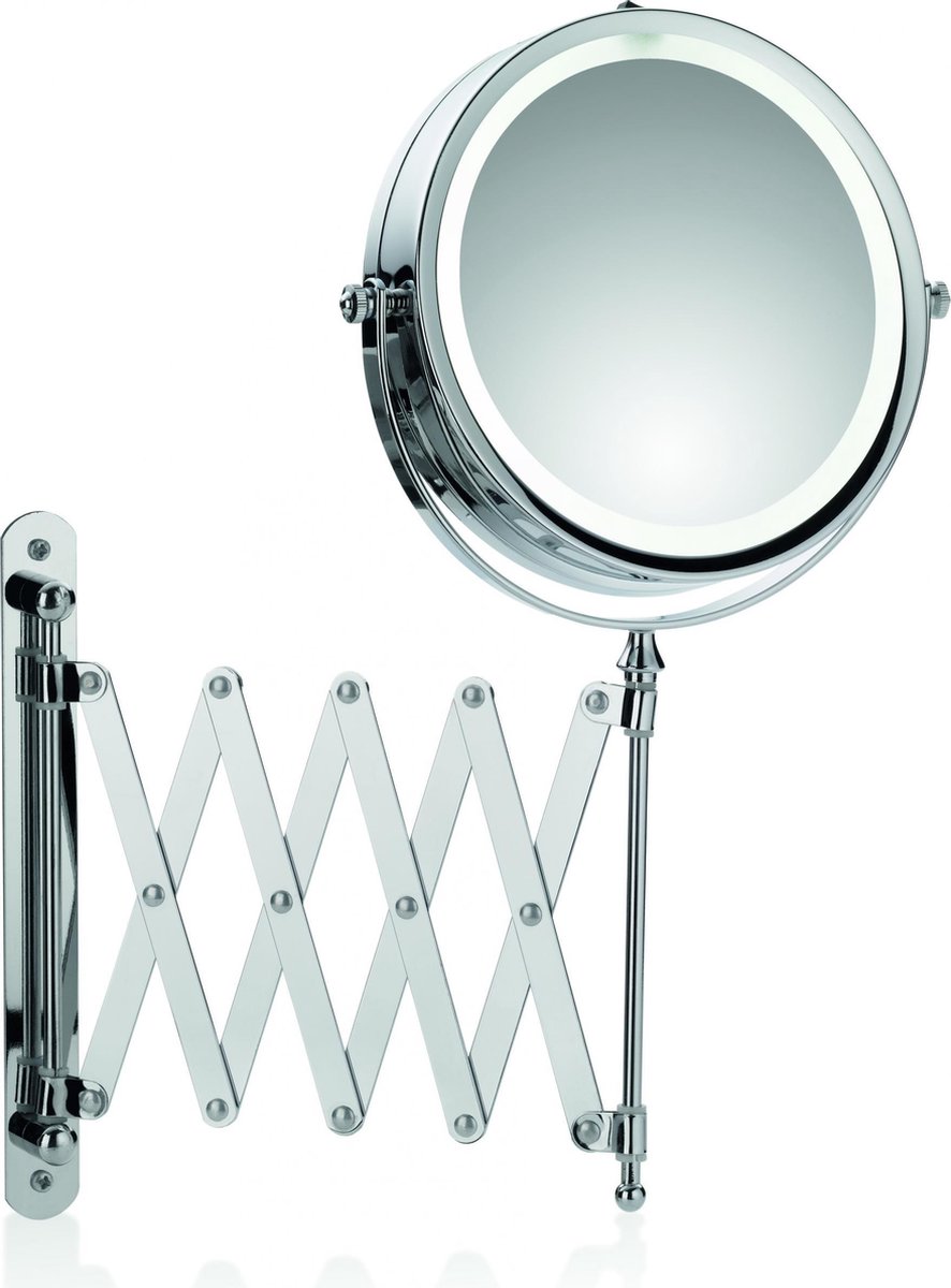 Goedkoopste Valeria Spiegel met Wandbevestiging Ø 17,5cm - Zilver - Kela