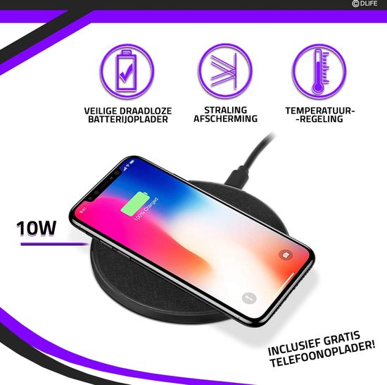 Gaming Muis Muismat XXL Bureau Onderlegger Mousepad LED verlichting - Gratis Wireless Charger - RGB Muismat - Antislip - Mouse Pad - Anti Slip Mat - Ergonomische Muismat – Muismatten - DLIFE® - DLife
