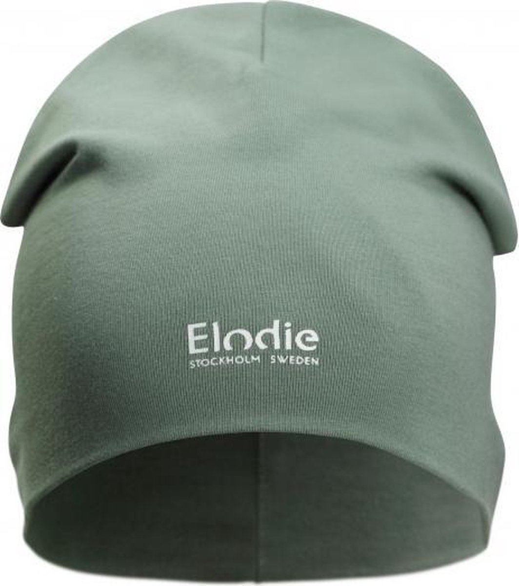 Elodie beanie- Beanie - Muts baby - Groen - 0/6 maanden