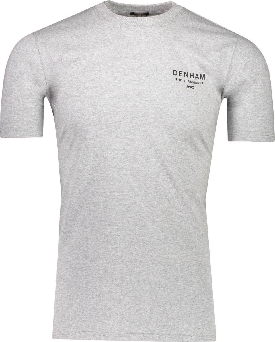 Denham Tshirt Grijs Normaal Maat L Heren Lente/Zomer Collectie Katoen