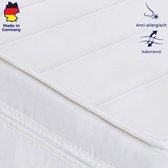 Matras - 90x190 - 7 zones - koudschuim - premium tijk - 15 cm hoog - Gemiddeld