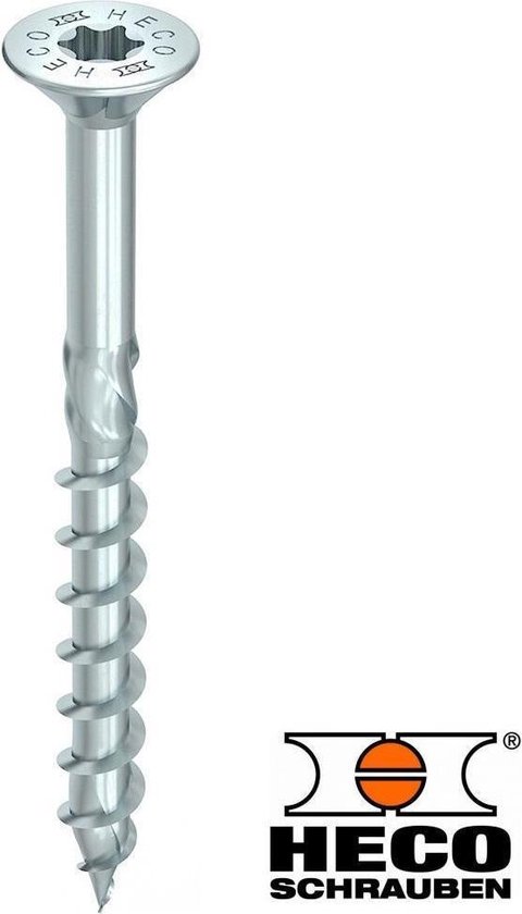 Vis Heco TOPIX-plus galvanisées TORX TX-30 tête fraisée 6 x 70 mm 200 pièces