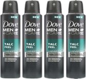 Dove 48H Deo Spray Men + Care - Talc Feel - Voordeelverpakking 4 x 150 ml - Antiperspirant
