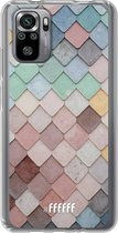 6F hoesje - geschikt voor Xiaomi Redmi Note 10S -  Transparant TPU Case - Colour Tiles #ffffff