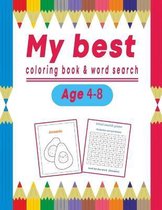 My best coloring book & word search Age 4-8