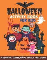 Halloween Activity Book for Kids Ages 4-8