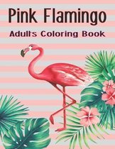 Pink Flamingo Adults Coloring Book