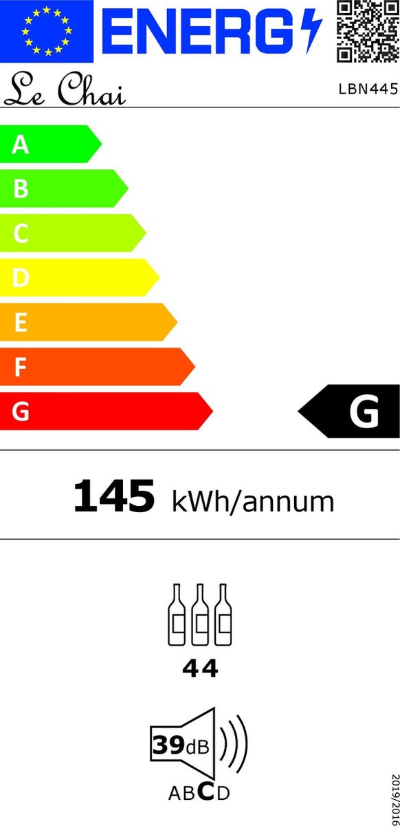Le Chai LBN 445 Wijnkoelkast met 2 Temperatuurzones - afbeelding 2
