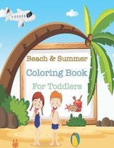 Beach & summer coloring book for toddlers