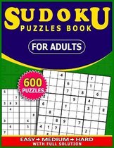 Sudoku Puzzles Book for adults 600 Puzzles with full Solution: