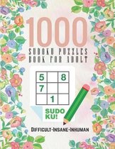 1000 Sudoku Puzzles Book For Adults