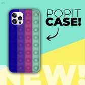 Fidget toys - Pop it - telefoonhoesje Iphone 12 - 12 pro - pop it hoesje - pop it case - pop it