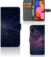 GSM Hoesje Geschikt voor Samsung Galaxy A20s Flip Cover Stars