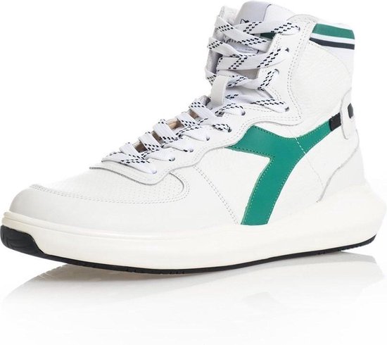Diadora Heritage MI Basket Leather - Wit/Groen - Unisex - Maat 42 | bol.com