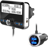 DAB radio met bluetooth auto Adapter - adaptateur pour voiture - Fm transmitter