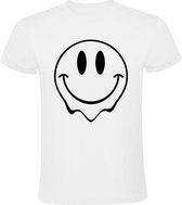 Smiley Heren t-shirt | smile | glimlach | vrolijk | Wit