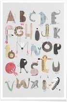 JUNIQE - Poster ABC Kids -13x18 /Kleurrijk