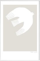 JUNIQE - Poster in kunststof lijst Thoughts Are Free No. 2 -20x30
