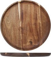 Houten Dinerbord - Bord - Rond - Ø 30x2cm - Olie Coating