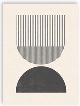 Classic Geometric Poster 1 - 50x70cm Canvas - Multi-color