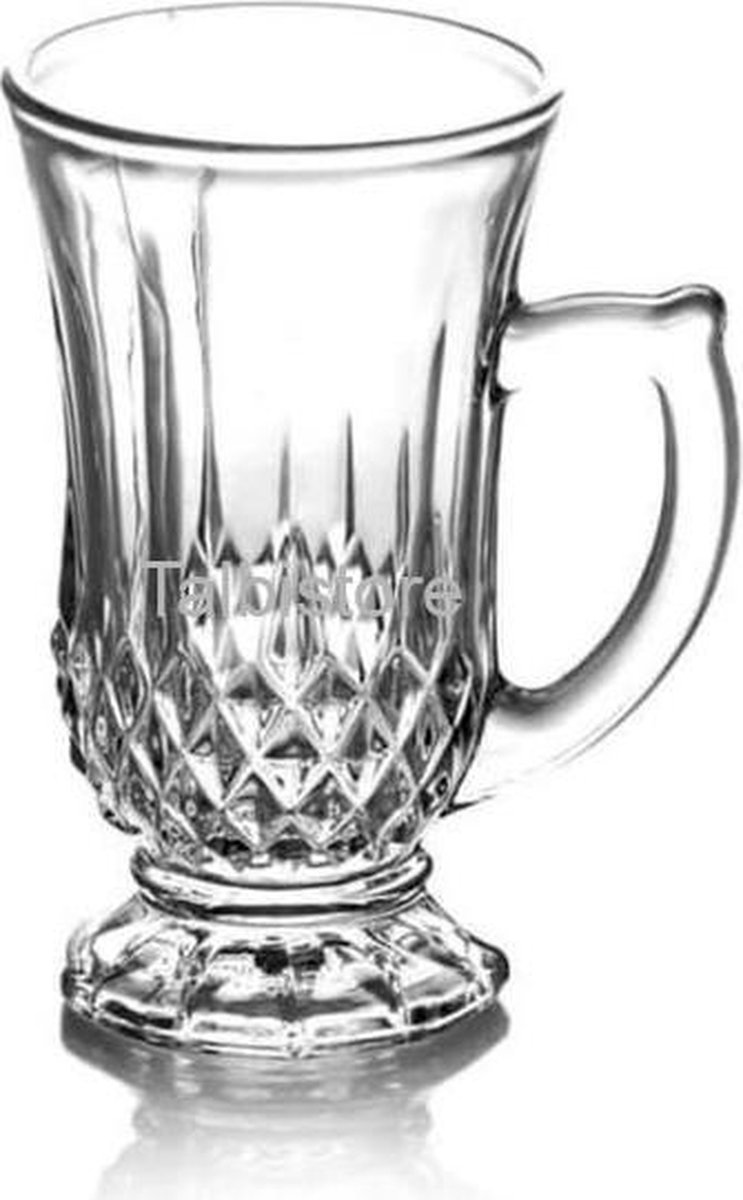 Crystal koffie - theeglazen 6x