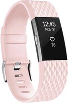 YPCd® Siliconen bandje - Fitbit Charge 2 - Roze - Large