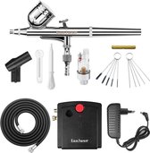 Gocheer® Airbrush Compressor Set – Compleet met Airbrush Pistool en reiniging set