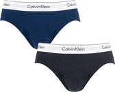 Calvin Klein herenslips 2P zwart & blauw - M