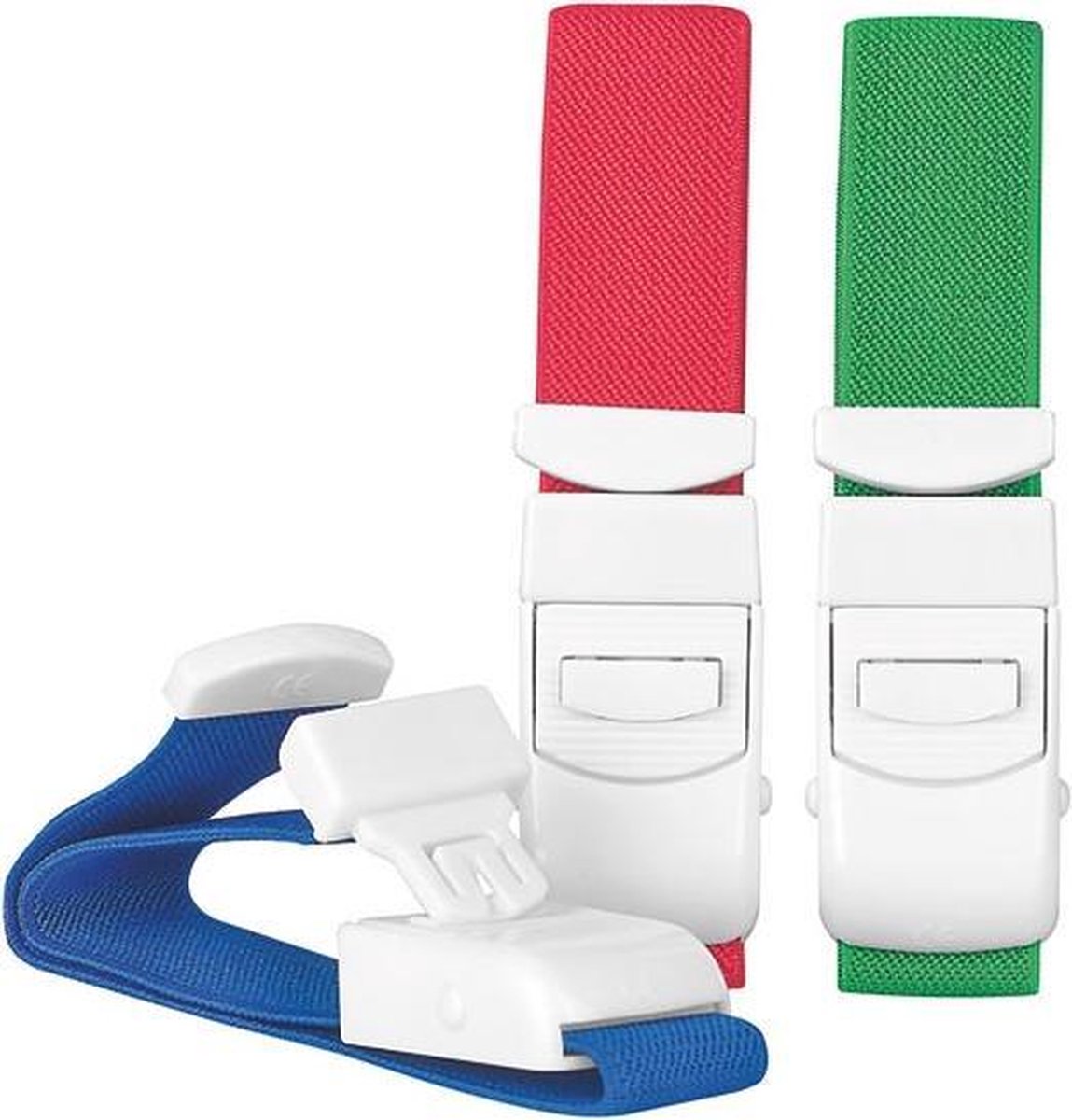 Goedkoopste Servoprax® Stuwband Rood - Eenhandbediening - Duurzaam Kunststof - Wasbaar Snelontspanner Veiligheidsslot 40cm - 1 stuk