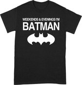 Batman Weekends T-Shirt Zwart