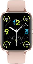 Smartwatch Rankos DT93 Roze - Sporthorloge Roze siliconen Armband -Stijlvol -Belfunctie- IP67 Waterbestendig -1.78 inch Vol Touch 3D Curved Scherm -Heren & Dames- Bloeddrukmeter-Fi