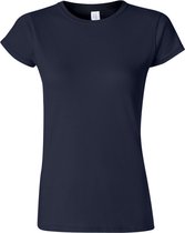 Gildan Dames Zachte Stijl Korte Mouw T-Shirt (Marine)