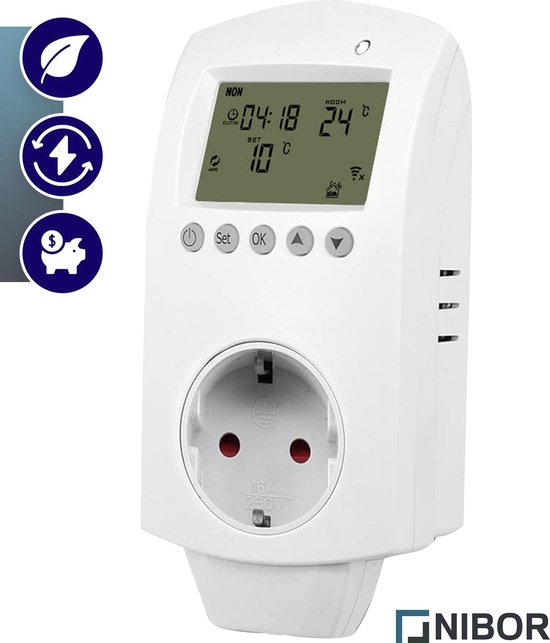 conversie papier belasting Nibor® ECO Pump Switch HY-02 Thermostaat schakelaar | bol.com