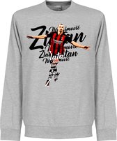 Ibrahimovic Milan Script Sweater - Grijs - Kinderen - 140