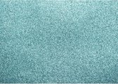 Glitterkarton IJsblauw - 50x70cm pak a 10 vel