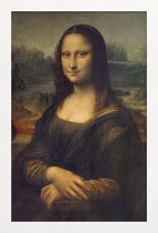 JUNIQE - Poster in houten lijst Da Vinci – Mona Lisa -20x30 /Bruin &
