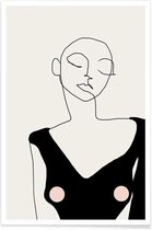 JUNIQE - Poster Day -13x18 /Ivoor & Zwart