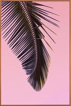 JUNIQE - Poster met kunststof lijst Tropicana Pink by @BineArnold