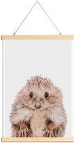 JUNIQE - Posterhanger Hedgehog -60x90 /Bruin