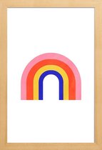 JUNIQE - Poster in houten lijst Rainbow -30x45 /Kleurrijk