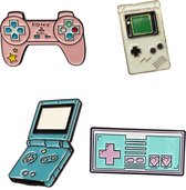 Kawaii Game Arcade Playstation Gameboy Controler Nerd Enamel Emaille Pin Badge Reverse Pin Broche