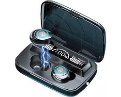 TWS - Draadloze oortjes / in-ear oordopjes - Bluetooth Draadloze buds - Power bank Luxe indicator & Zaklamp in 1 - Geschikt voor alle smartphones o.a Samsung & Iphone, , galaxy buds, huawei, sony - Zwart