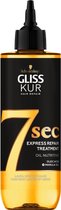 Gliss 7 sec Express Repair Treatment Oil Nutritive 200ml, voor lang & droog haar