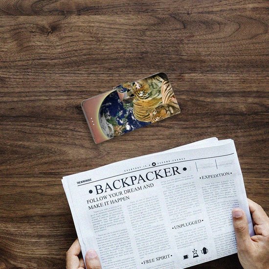 Portefeuille Samsung Galaxy S21 Téléphone Portable Couverture Standing pour Prédateurs