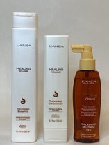 L'anza Healing Volume Thickening set - Shampoo 300ml & Conditioner 250ml & Treatment 100ml - voller haar - geeft volume