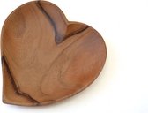 Kinta bord hartvorm - 20 cm - ontbijtbord of decoratie schaaltje - fairtrade - vaderdag cadeau