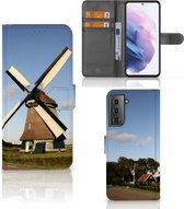 GSM Hoesje Geschikt voor Samsung Galaxy S21 Plus Mobiel Bookcase Molen