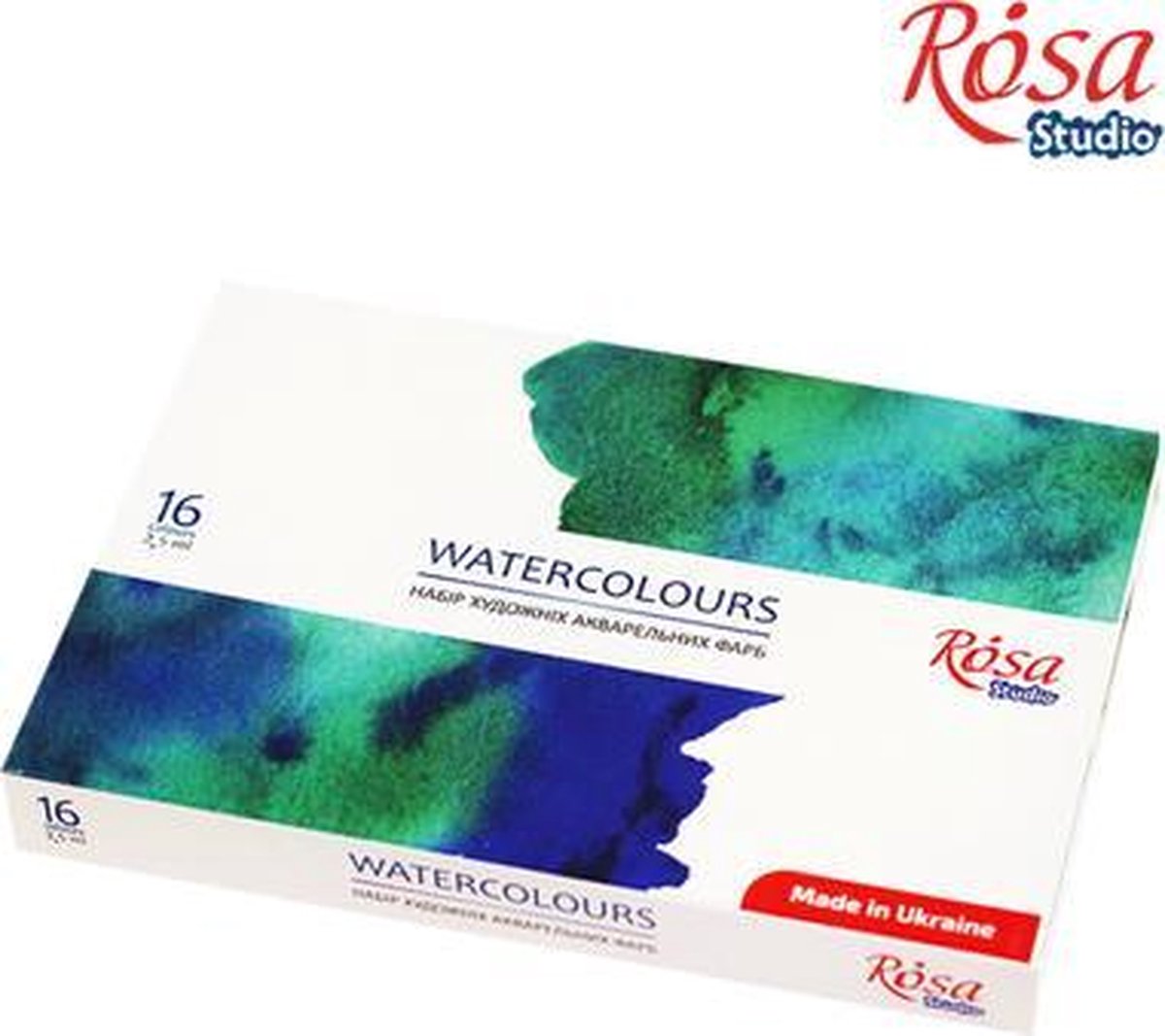 Rosa Studio Aquarelverf Set 16 Pan - Studio kwaliteit voor beginners en pro's