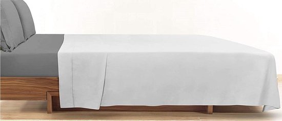 contact Bedrijfsomschrijving Interpretatief Comfortabel zacht Katoen Laken -Eenpersoons-150 x 250cm-Wit | bol.com